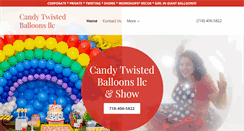 Desktop Screenshot of candytwistedballoons.com